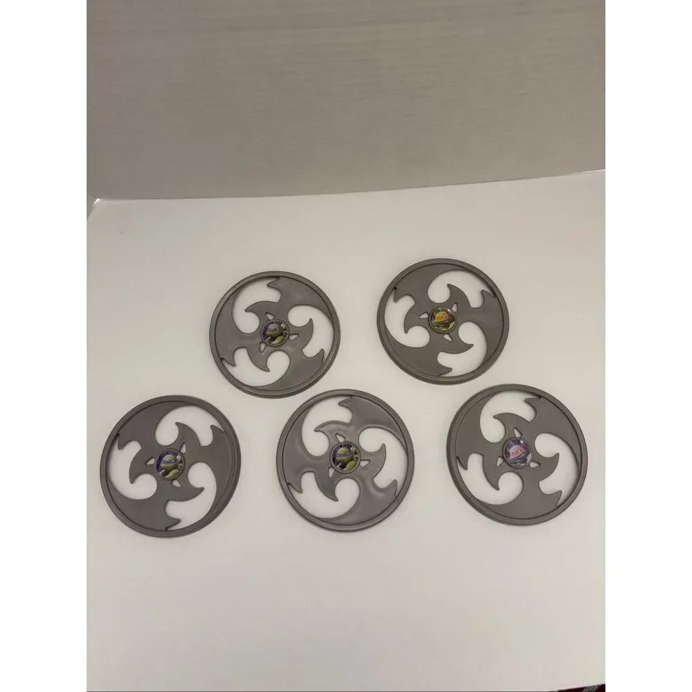 Teenage Mutant Ninja Turtles Build N Battle Combat Gear Throwing Discs Set of 5
